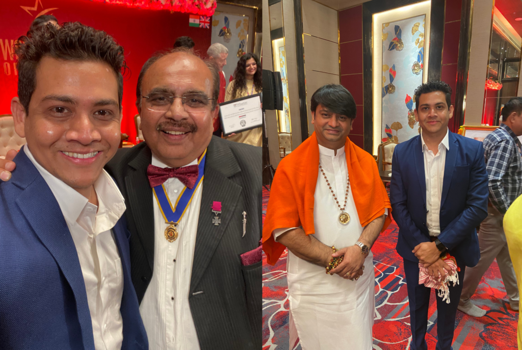 Abhishek Mudgal - Raj Rajeshwar Guruji london and Mahendra Jadeja (Dada)