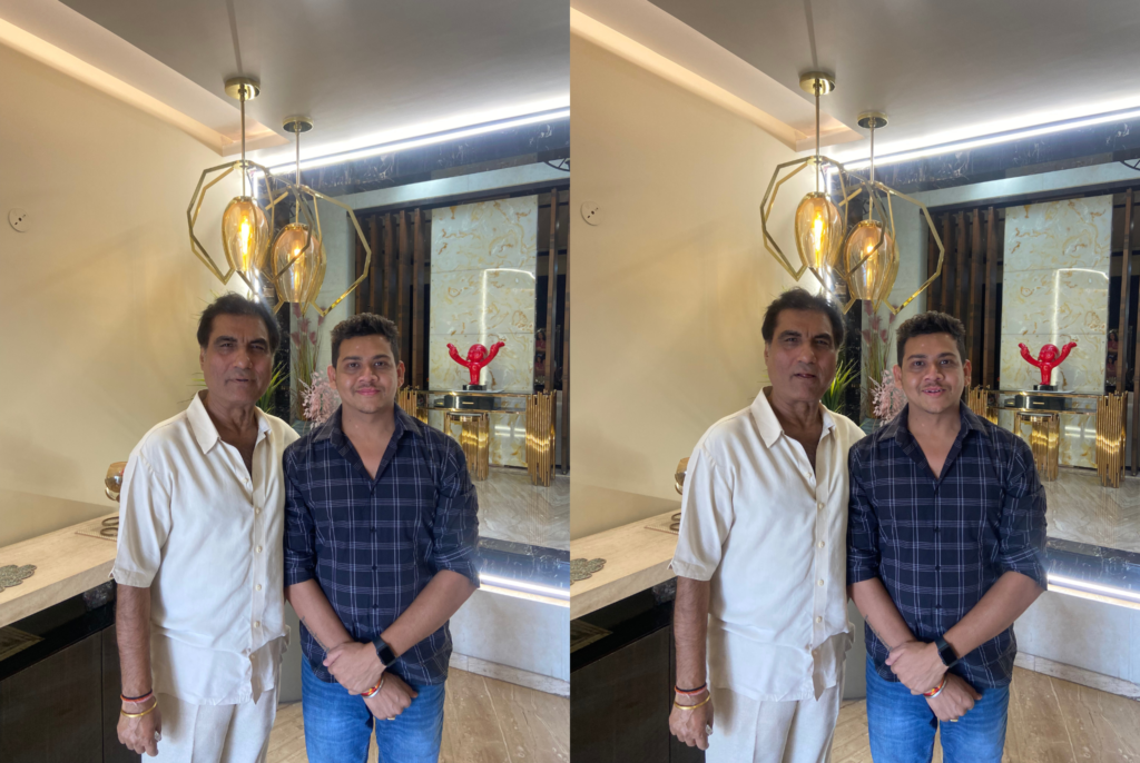 Abhishek Mudgal with Raj Babbar